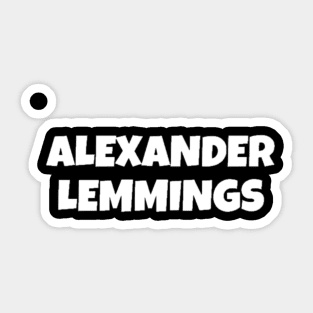 Alexander Lemmings Commentator Sticker